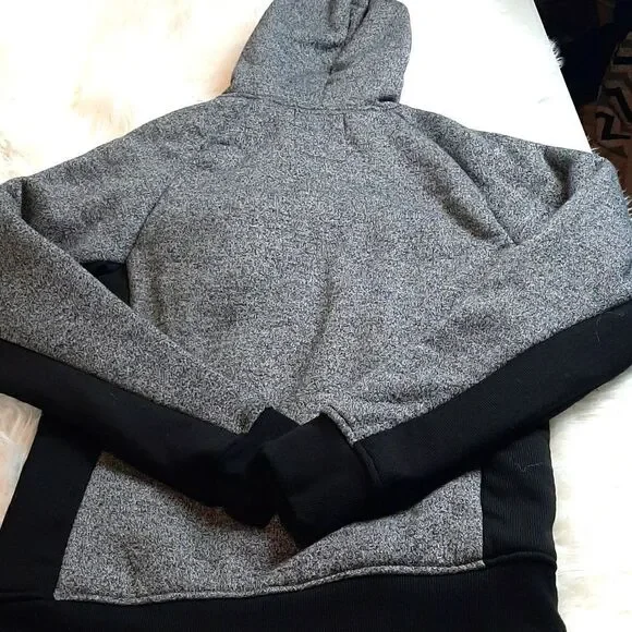 MACHINE 71 Mens Black /Gray Fleece Jacket S - Picture 5 of 7